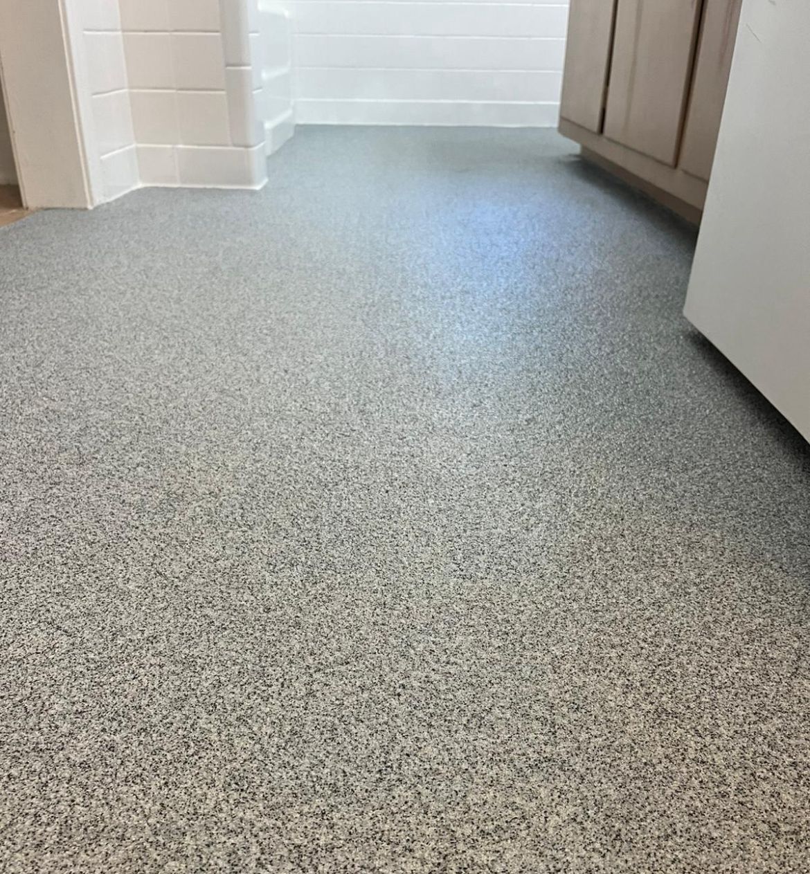 Residential installation with custom flake system